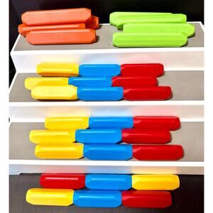 32 magnetized stick like blocks 2 sizes various colors great for building stem